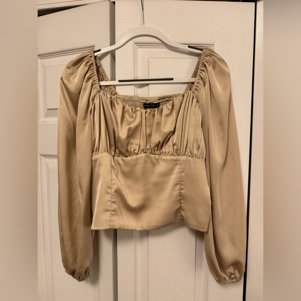 Satin Abercrombie Long Sleeve